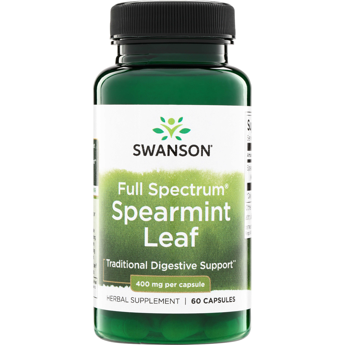 Swanson - Spearmint Leaf, Full Spectrum 400mg 60C